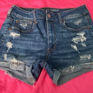 American Eagle Sz  8 Super Stretch Jean Shorts